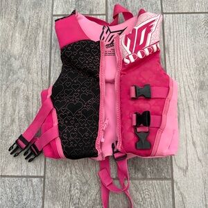 HO Sports Kids Life Jacket - Pink and Black